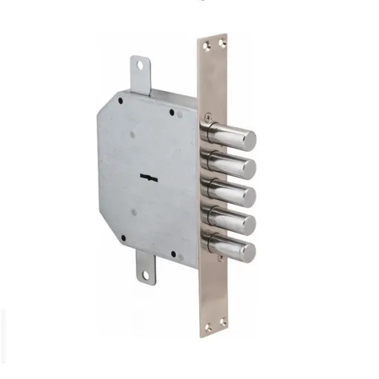 lock with lining (satin chrome) with 5 keys