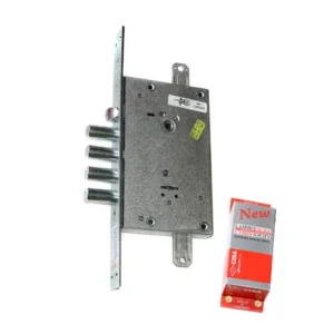 Lock with 5 keys, chrome